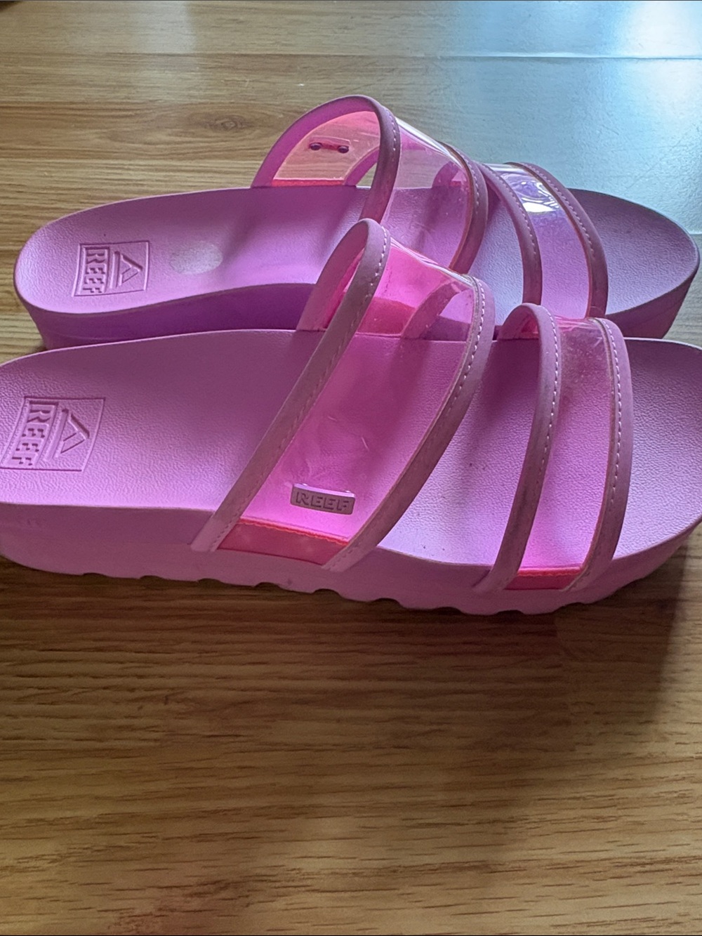 Reef Women’s Bright Pink Double-Strap Slide Sandals